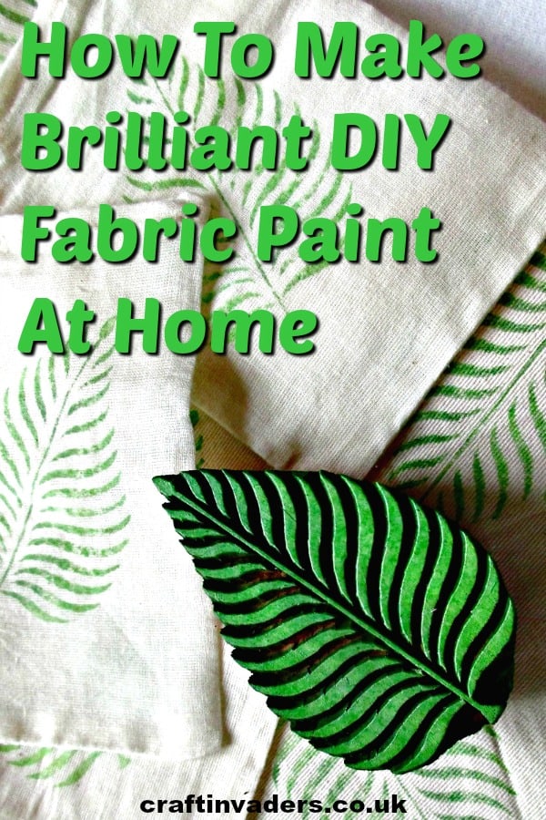 How to make fabric paint: In this tutorial we make our own brilliant diy fabric paint from acrylic paint simply by adding a couple of household ingredients.