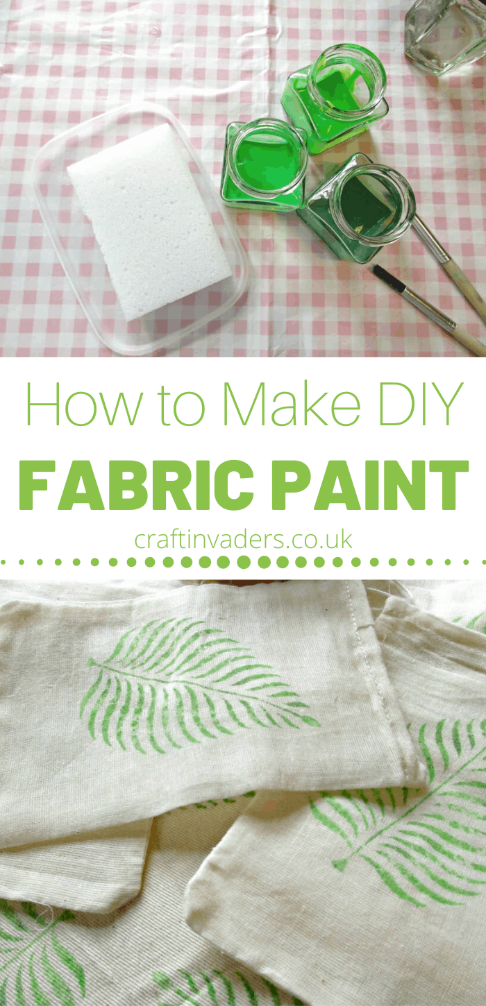 How to make fabric paint: In this tutorial we make our own brilliant diy fabric paint from acrylic paint simply by adding a couple of household ingredients.